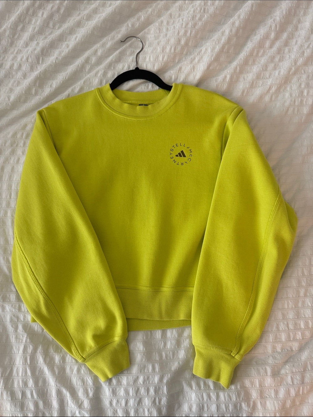 Adidas by Stella McCartney Neon Lime Crewneck Sweatshirt